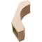 Ekena Millwork 5-inch W x 14-inch D x 18-inch H Legacy Rough Cedar Woodgrain TimberThane Knee Brace, Primed BRCUR05X14X18LECRCPR - alternate 3